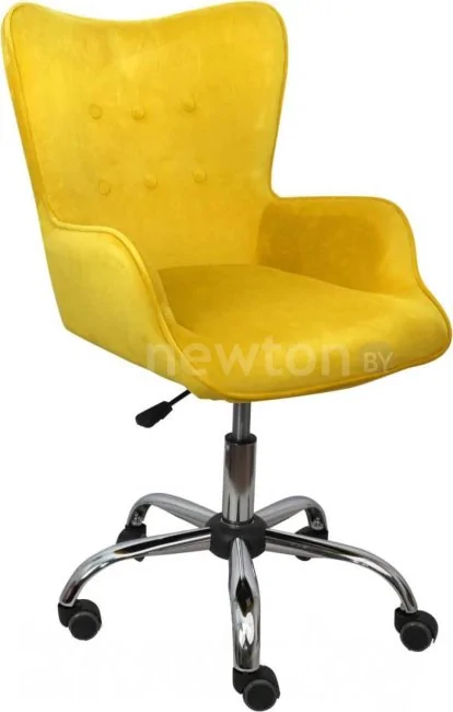 Кресло AksHome Bella (велюр желтый)