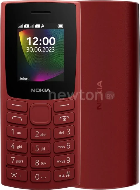 Кнопочный телефон Nokia 106 (2023) Dual SIM TA-1564 (красный)