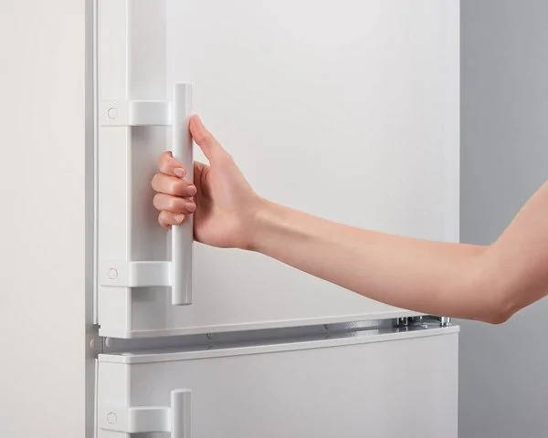 Проверка качества крепления ручки холодильника