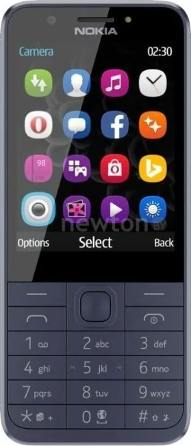 Кнопочный телефон Nokia 230 Dual SIM (синий)