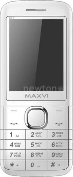 Кнопочный телефон Maxvi C10 White