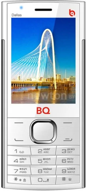 Кнопочный телефон BQ-Mobile Dallas Silver [BQM-2859]