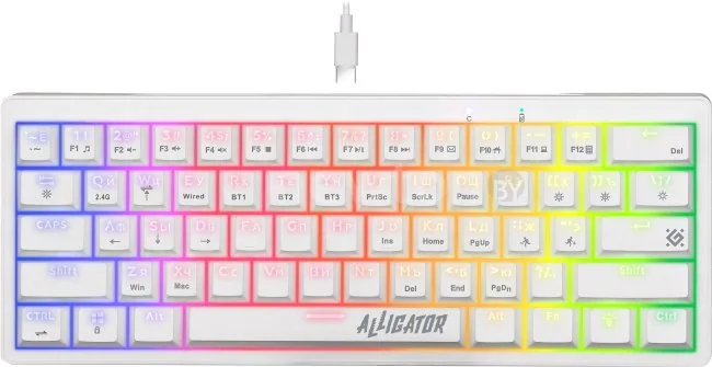 Клавиатура Defender Alligator GK-315 (белый)