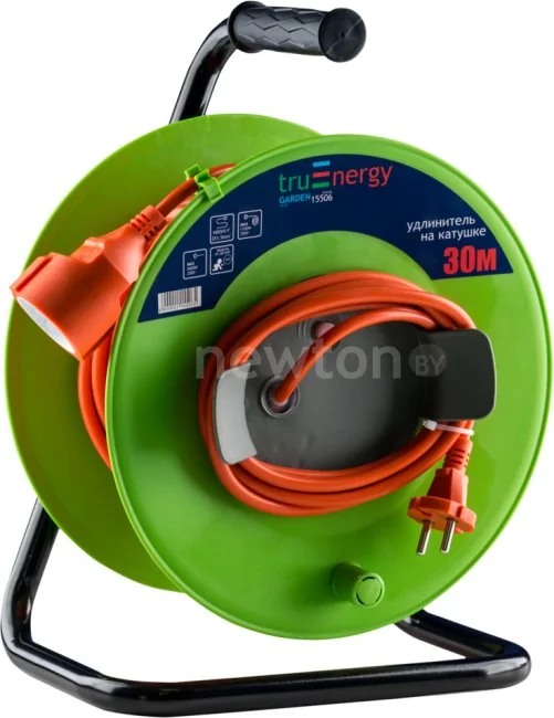 Удлинитель на катушке TruEnergy 15506 (30 м, зеленый)