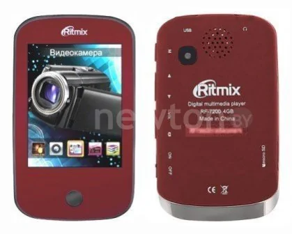 MP3 плеер Ritmix RF-7200 (4 Gb)  Dark Red