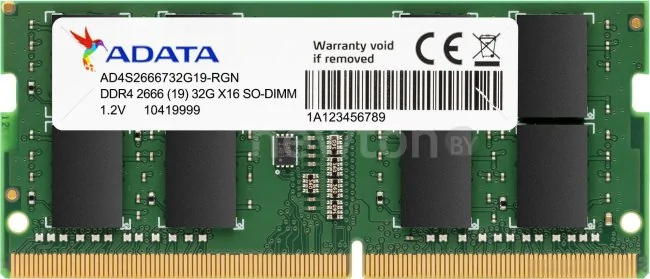 Оперативная память ADATA Premier 8GB DDR4 SODIMM PC4-21300 AD4S26668G19-SGN