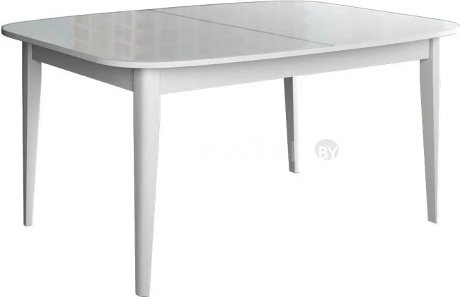 Кухонный стол Васанти плюс Партнер ПС-1 140-180x80 (белый глянец/белый)