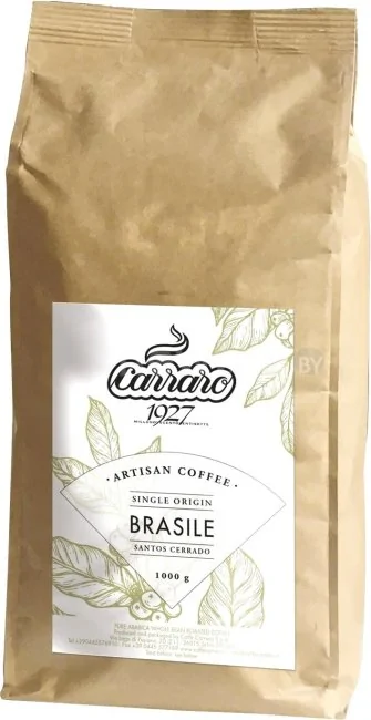 Кофе Carraro Brasile в зернах 1 кг
