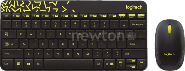 Мышь + клавиатура Logitech MK240 Nano (черный)
