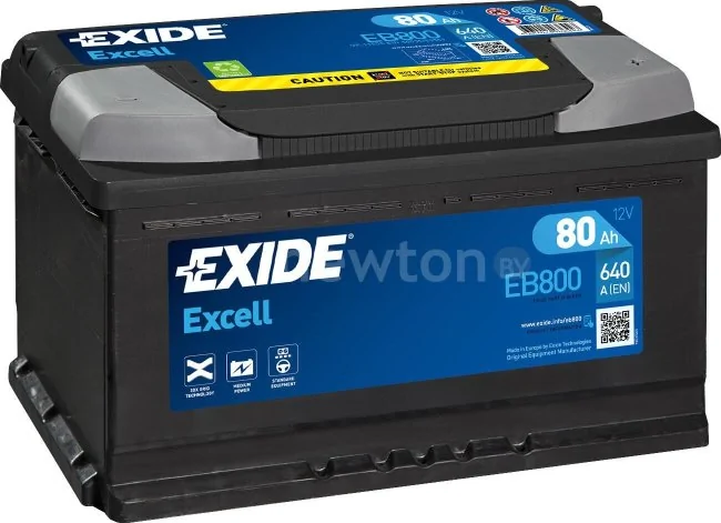 Автомобильный аккумулятор Exide Excell EB800 (80 А/ч)