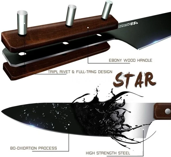 Набор ножей OOU Star Chef UC4120 из 8 предметов