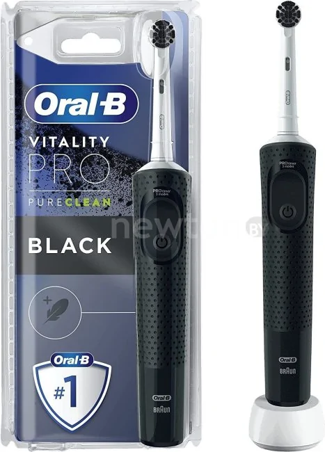 Электрическая зубная щетка Oral-B Vitality Pro D103.413.3 Precision Clean Charcoal PureClean 4210201427759 (черный)
