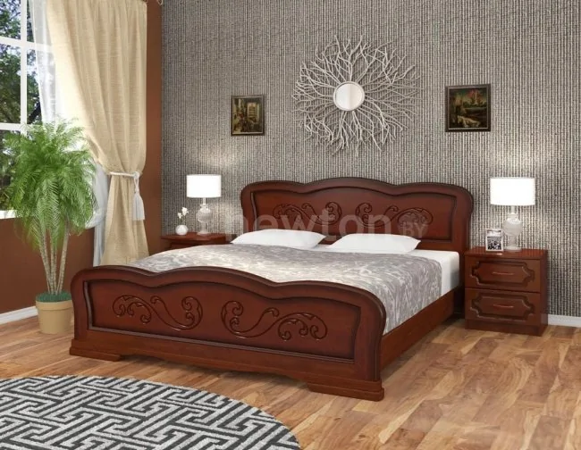Кровать Bravo Мебель Карина-8 160x200 (орех)