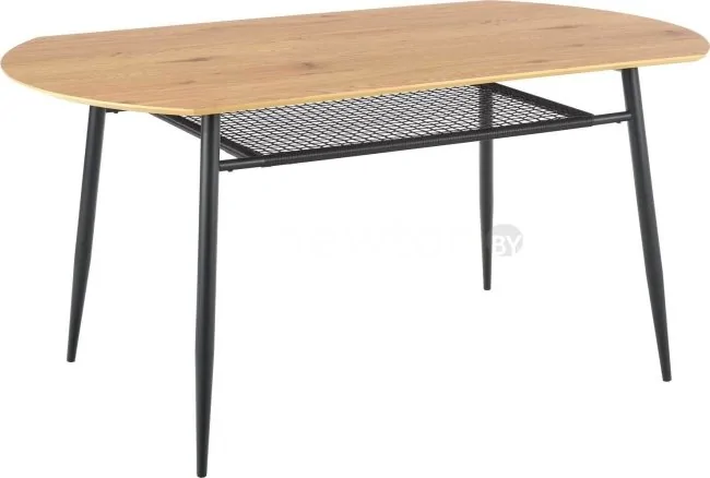Кухонный стол Halmar Jackson 160/90 (дуб золотой/черный)