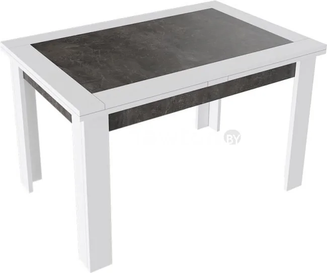 Кухонный стол Трия Хьюстон тип 4 (белый/ателье темный)