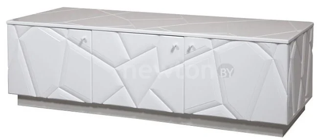 Тумба КМК Мебель 3Д Кензо 0674.10 (белый-белый глянец)