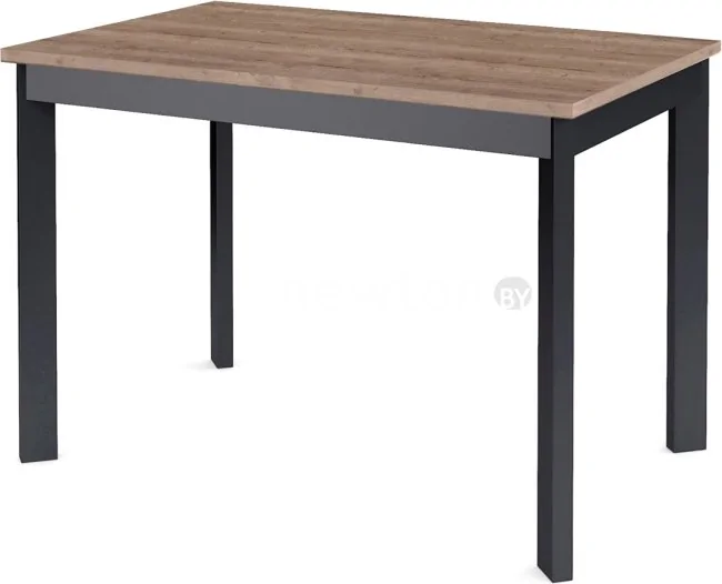 Кухонный стол DikLine L110 (дуб галифакс/черный)
