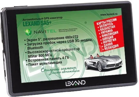 GPS навигатор Lexand SA5+