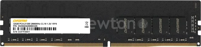 Оперативная память Digma 32ГБ DDR4 2666 МГц DGMAD42666032S