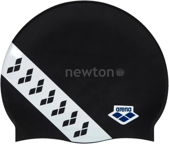 Шапочка для плавания ARENA Team Stripe Cap 001463 111 (черный/белый)