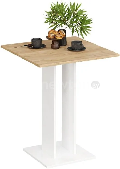 Кухонный стол Трия Анкона Тип 1 (белый/дуб крафт золото)