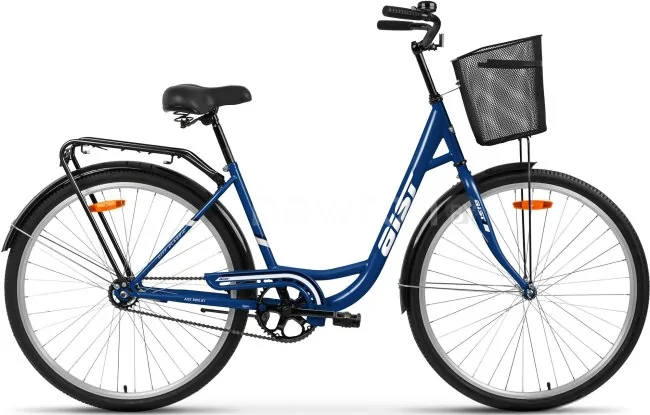 Велосипед AIST 28-245 с корзиной 2022 (синий)
