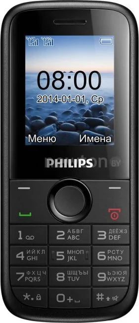 Кнопочный телефон Philips E120 Black