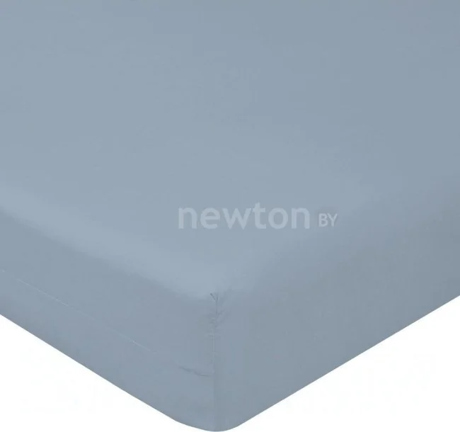 Постельное белье Luxsonia Сатин на резинке 200x200 Мр0012 (серый)