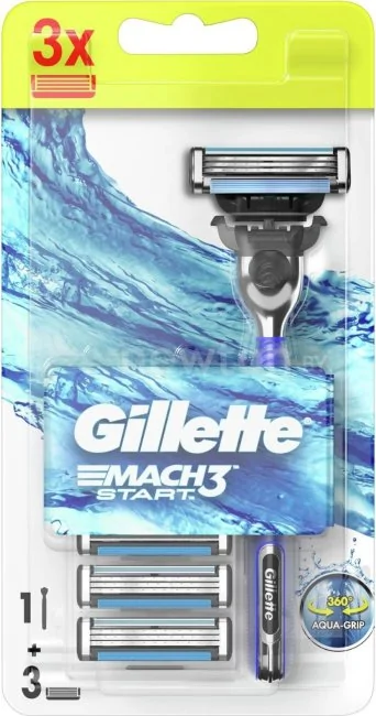 Бритвенный станок Gillette Mach3 Start 3 сменные кассеты 7702018464005