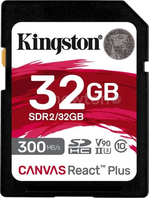 Карта памяти Kingston Canvas React Plus SDXC 32GB