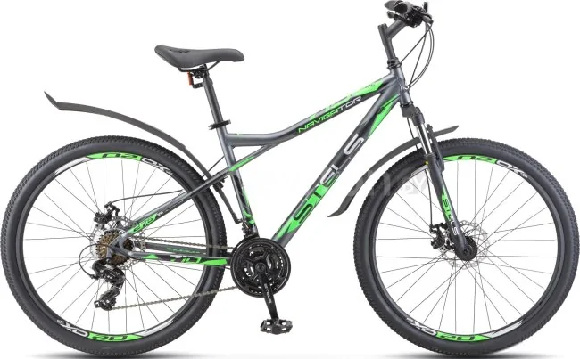 Велосипед Stels Navigator 710 MD 27.5 V020 р.16 2021 (антрацит/зеленый)