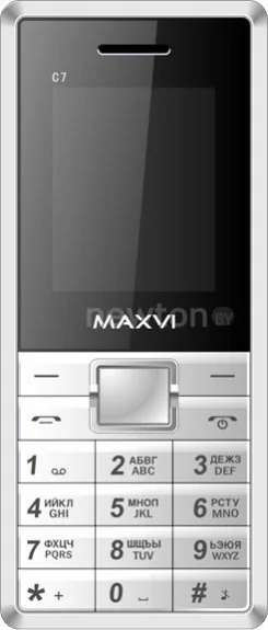 Кнопочный телефон Maxvi C7 White/Red
