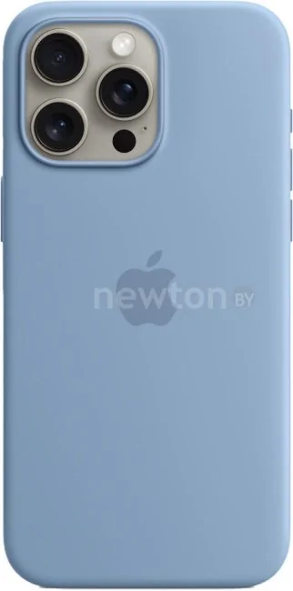 Чехол для телефона Apple MagSafe Silicone Case для iPhone 15 Pro Max (зимний синий)