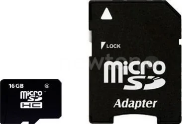 Карта памяти SmartBuy microSDHC (Class 4) 16 Гб + SD адаптер (SB16GBSDCL4-01)