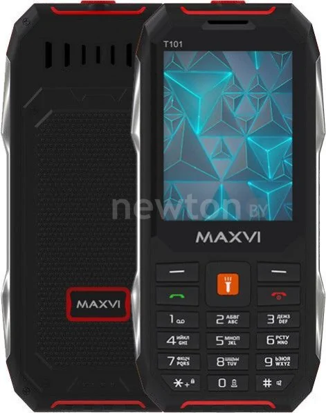 Кнопочный телефон Maxvi T101 (красный)