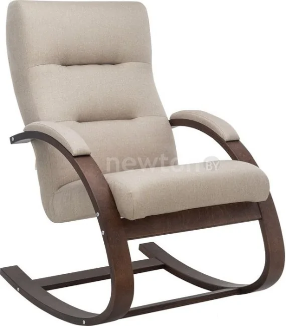 Кресло-качалка Leset Милано (орех текстура/ткань Малмо 05)