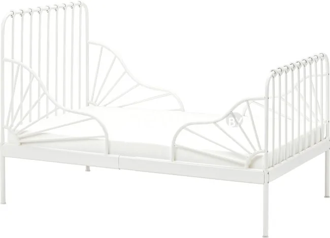 Растущая кровать Ikea Миннен 200x80 (белый, раздвижная) 793.376.69
