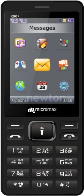 Кнопочный телефон Micromax X907 (черный)