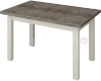 Кухонный стол Senira Кастусь 120-160x75 (бетон/белый)