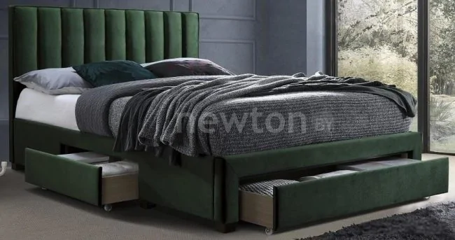 Кровать Halmar Grace 200x160 (темно-зеленый)