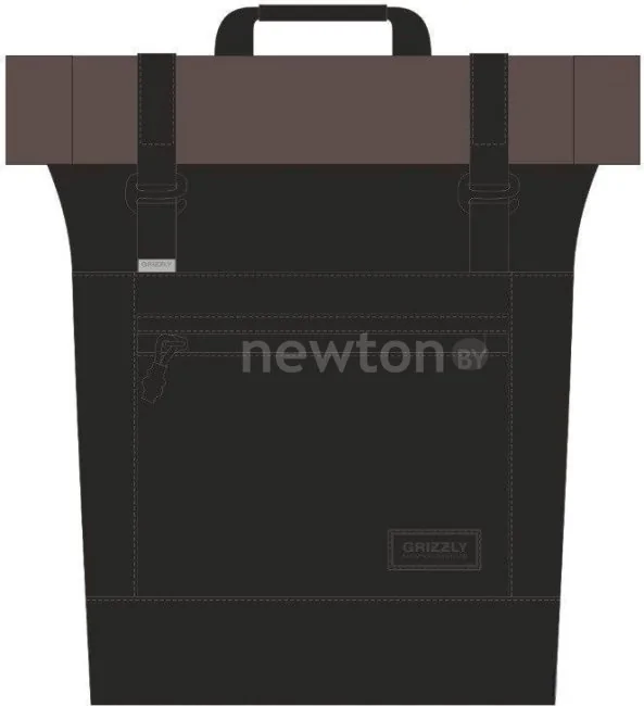 Городской рюкзак Grizzly RQL-315-1 (черный/коричневый)
