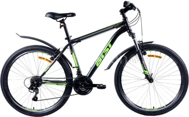 Велосипед AIST Quest 26 р.20 2022 (черный/зеленый)
