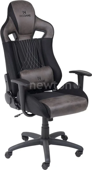 Кресло AksHome Royal (велюр/замша, коричневый/черный)