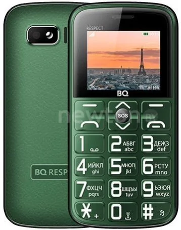 Кнопочный телефон BQ-Mobile BQ-1851 Respect (зеленый)