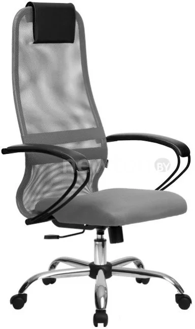 Кресло Metta SU-BP-8 (хром, светло-серый)