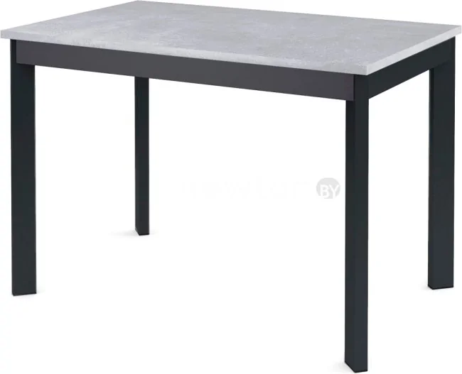 Кухонный стол DikLine L110 (бетон/черный)