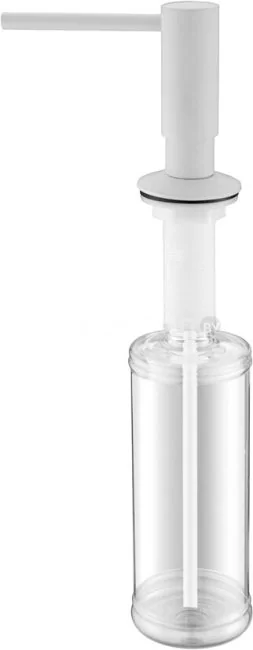 Дозатор для жидкого мыла Paulmark Decus D004-431(WH) (белый/белый матовый)