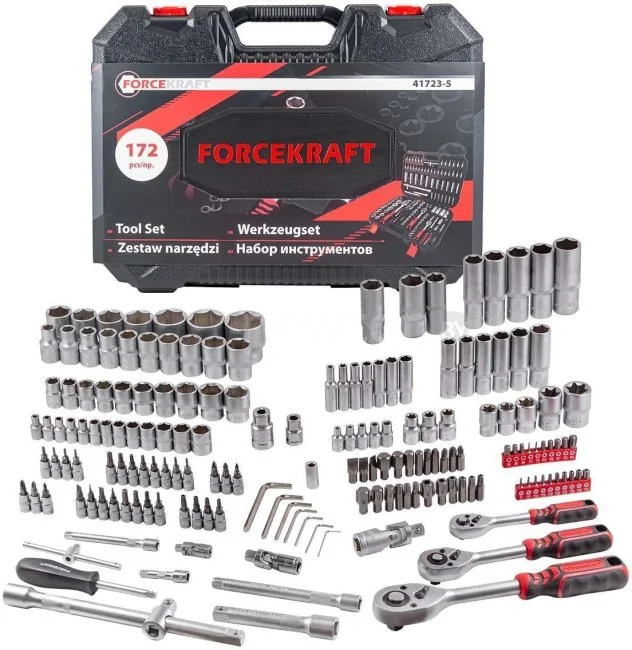 Универсальный набор инструментов ForceKraft FK-41723-5 (172 предмета)