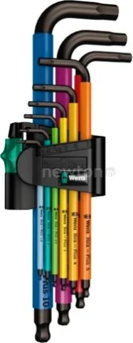 Набор ключей Wera 950/9 Hex-Plus Multicolour 1 9-pcs 073593 (9 предметов)