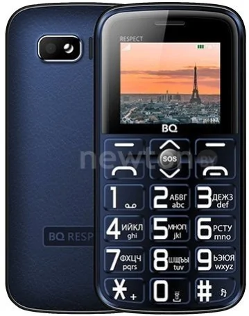 Кнопочный телефон BQ-Mobile BQ-1851 Respect (синий)